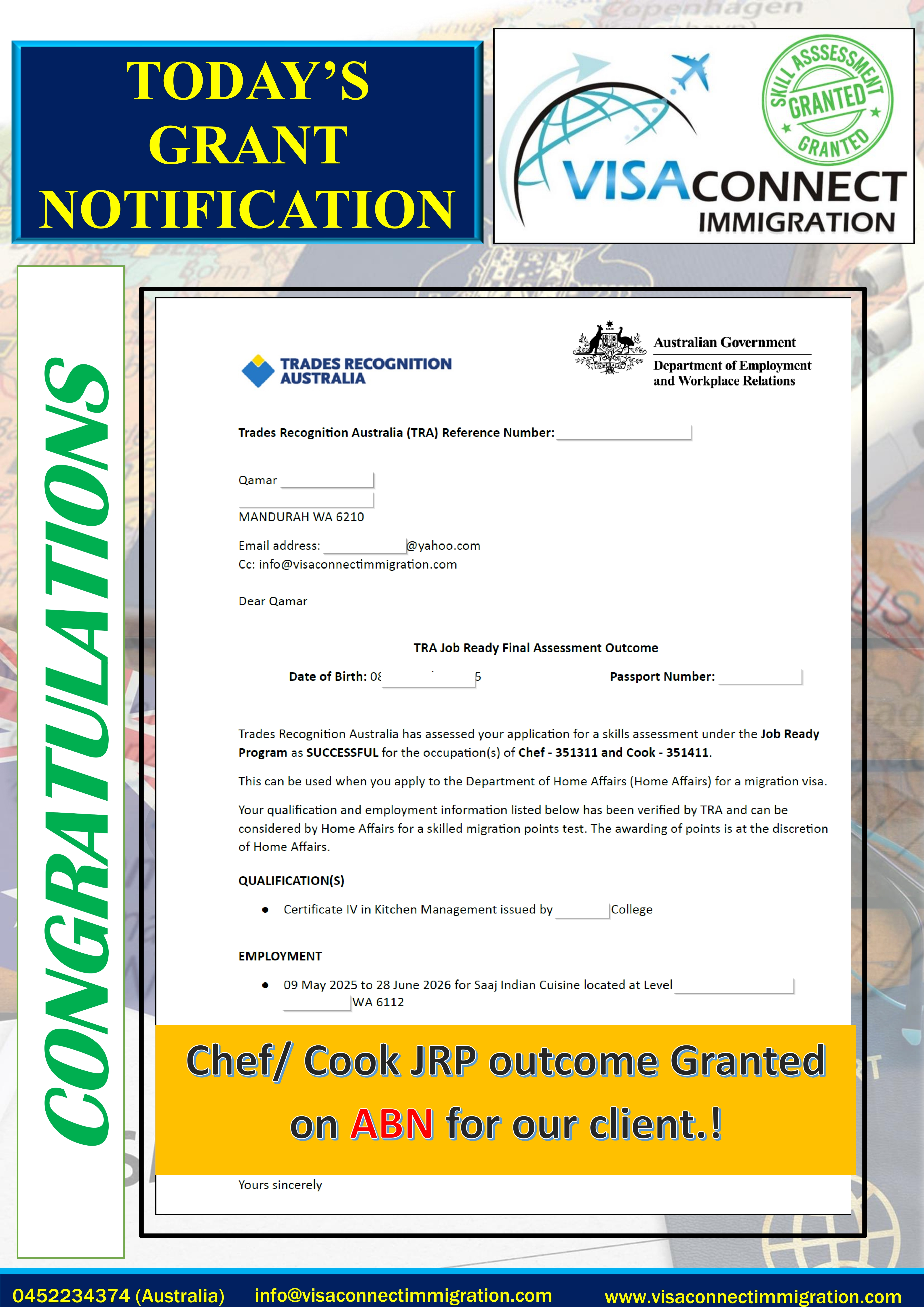 Visa Grant