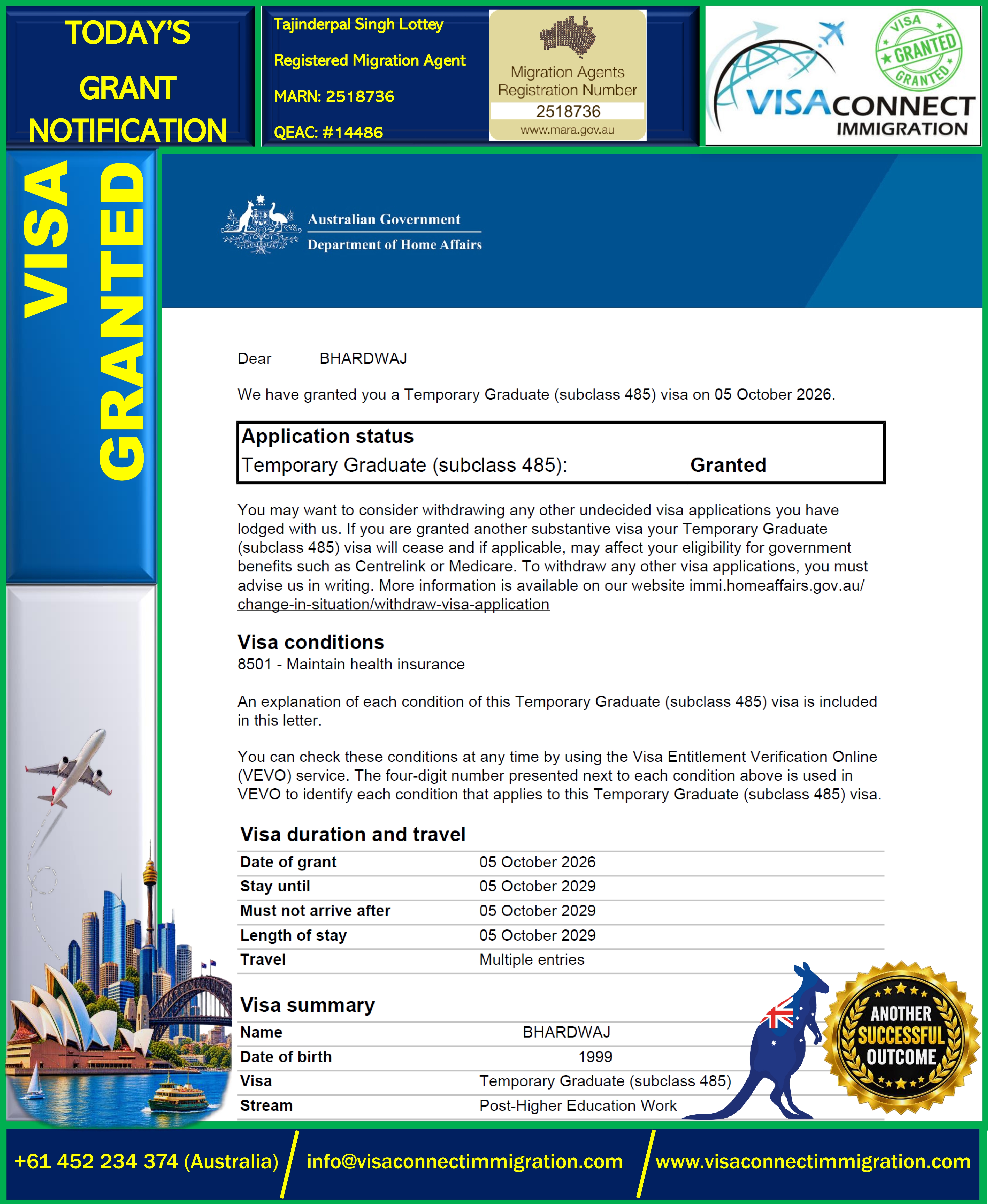 Visa Grant