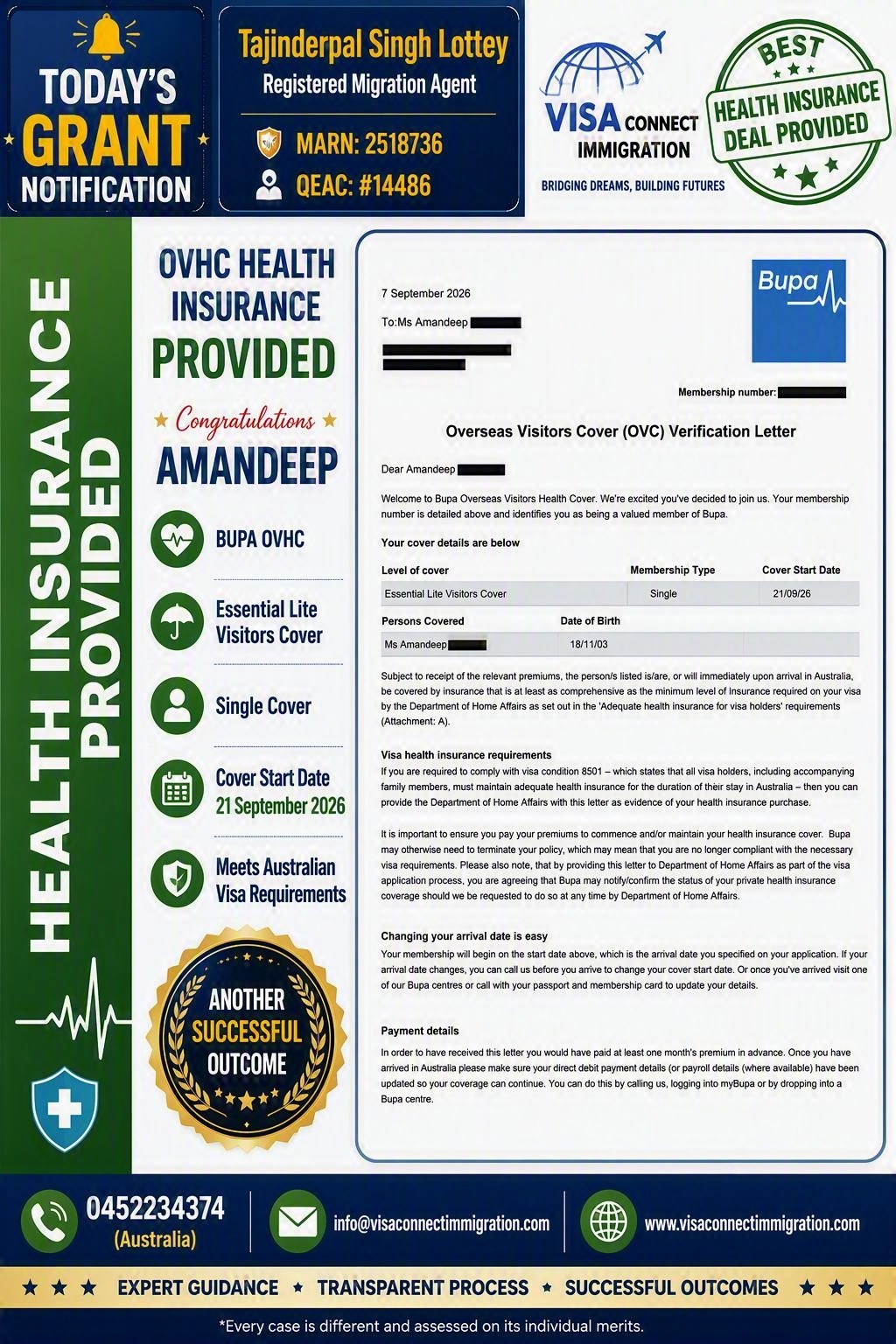 Visa Grant