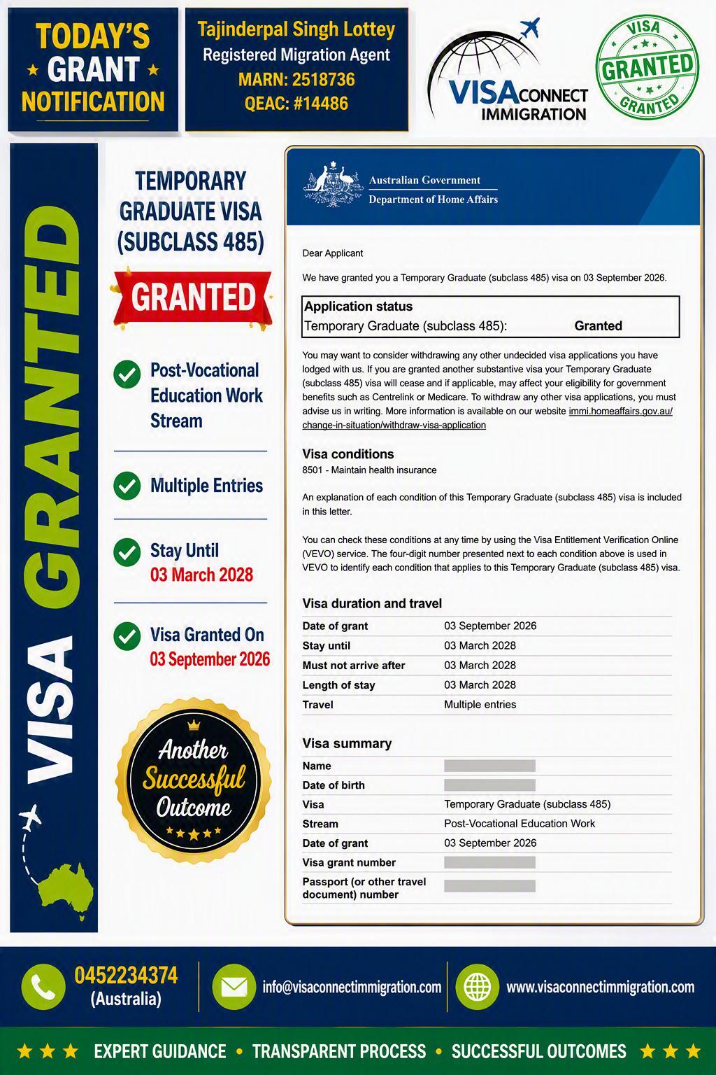 Visa Grant