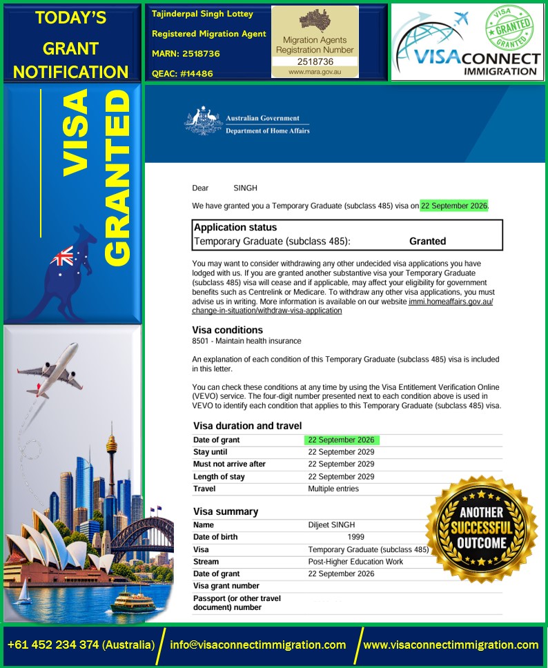Visa Grant
