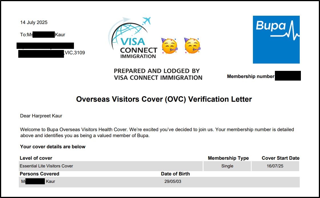 Visa Grant