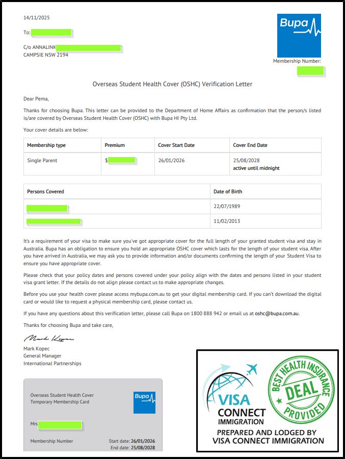 Visa Grant